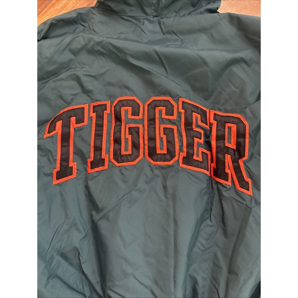Vintage Y2K Disney Store Tigger Green Windbreaker Jacket With Spellout Size Med - Picture 6 of 7